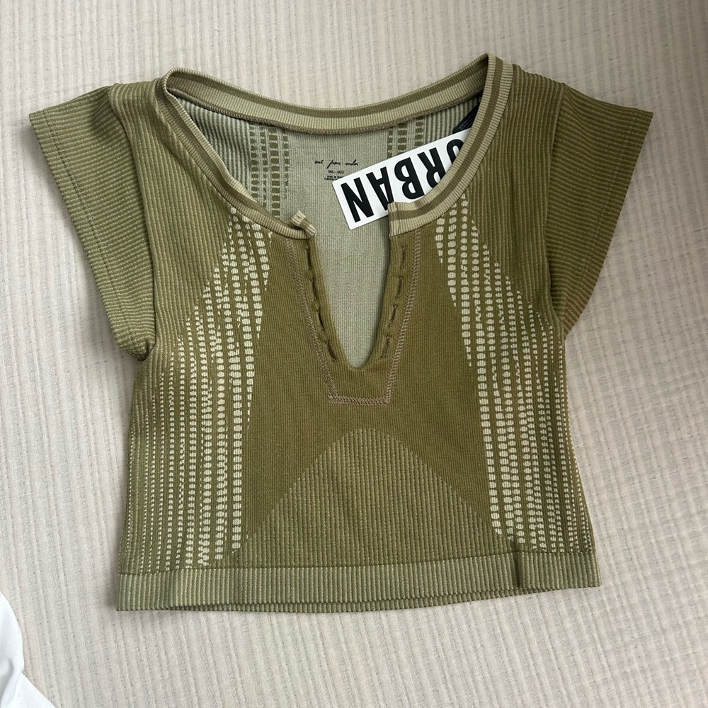 NWT Urban Outfitters Out From Under Green Seamless Crop Top